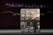 24 November 2023; A general view of of the Allianz Cumann na mBunscol 50th anniversary book, &quot;50 Bliain ag Fás&quot;, at Croke Park in Dublin. Photo by Sam Barnes/Sportsfile
