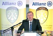 24 November 2023; Professor Eugene Wall speaking at the launch of the Allianz Cumann na mBunscol 50th anniversary book, &quot;50 Bliain ag Fás’, at Croke Park in Dublin.Photo by Sam Barnes/Sportsfile