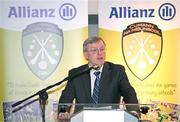 24 November 2023; Professor Eugene Wall speaking at the launch of the Allianz Cumann na mBunscol 50th anniversary book, &quot;50 Bliain ag Fás’, at Croke Park in Dublin. Photo by Sam Barnes/Sportsfile