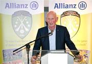 24 November 2023; Former Kilkenny hurling manager Brian Cody speaking at the launch of the Allianz Cumann na mBunscol 50th anniversary book at Croke Park in Dublin. Photo by Sam Barnes/Sportsfile