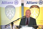 24 November 2023; Co-author Ciarán Crowe speaking at the launch of the Allianz Cumann na mBunscol 50th anniversary book, &quot;50 Bliain ag Fás’, at Croke Park in Dublin. Photo by Sam Barnes/Sportsfile
