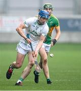 25 November 2023; Eoin O'Shea of O'Loughlin Gaels in action against Jack Screeney of Kilcormac-Killoughey during the AIB Leinster GAA Hurling Senior Club Championship semi-final match between Kilcormac-Killoughey, Offaly, and O'Loughlin Gaels, Kilkenny, at Glenisk O'Connor Park in Tullamore, Offaly. Photo by Piaras Ó Mídheach/Sportsfile