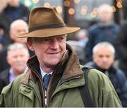 25 November 2023; Trainer Willie Mullins after winning the Unibet Morgiana Hurdle with State Man on day one of the Punchestown Winter Festival at Punchestown Racecourse in Kildare. Photo by Matt Browne/Sportsfile