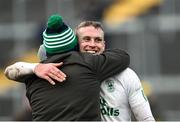 25 November 2023; Cian Loy of O'Loughlin Gaels after his side's victory in the AIB Leinster GAA Hurling Senior Club Championship semi-final match between Kilcormac-Killoughey, Offaly, and O'Loughlin Gaels, Kilkenny, at Glenisk O'Connor Park in Tullamore, Offaly. Photo by Piaras Ó Mídheach/Sportsfile