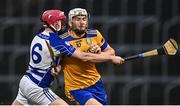 25 November 2023; John Tierney of Na Fianna in action against Seán Gainey of Naas during the AIB Leinster GAA Hurling Senior Club Championship semi-final match between Naas, Kildare, and Na Fianna, Dublin, at Laois Hire O’Moore Park in Portlaoise, Laois. Photo by Eóin Noonan/Sportsfile