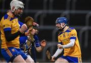 25 November 2023; Ciaran Stacey of Na Fianna celebrates after scoring his side's first goal during the AIB Leinster GAA Hurling Senior Club Championship semi-final match between Naas, Kildare, and Na Fianna, Dublin, at Laois Hire O’Moore Park in Portlaoise, Laois. Photo by Eóin Noonan/Sportsfile