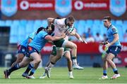 25 November 2023; Diarmuid Kilgallen of Connacht is tackled by Marco van Staden of Vodacom Bulls during the United Rugby Championship match between Vodacom Bulls and Connacht at Loftus Versfeld Stadium in Pretoria, South Africa. Photo by Shaun Roy/Sportsfile
