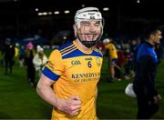 25 November 2023; Liam Rushe of Na Fianna celebrates after the AIB Leinster GAA Hurling Senior Club Championship semi-final match between Naas, Kildare, and Na Fianna, Dublin, at Laois Hire O’Moore Park in Portlaoise, Laois. Photo by Eóin Noonan/Sportsfile