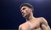 25 November 2023; John Cooney during his BBBC Celtic super-featherweight bout against Liam Gaynor at the 3Arena in Dublin. Photo by Stephen McCarthy/Sportsfile