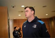 25 November 2023; James Ryan of Leinster arrives before the United Rugby Championship match between Leinster and Munster at the Aviva Stadium in Dublin. Photo by Harry Murphy/Sportsfile