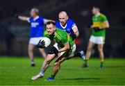 25 November 2023; Connor Carville of Glen in action against John O'Malley of Naomh Conaill during the AIB Ulster GAA Football Senior Club Championship semi-final match between Glen, Derry, and Naomh Conaill, Donegal, at Healy Park in Omagh, Tyrone. Photo by Ben McShane/Sportsfile