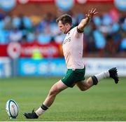 25 November 2023; Connacht captain Jack Carty kicks a penalty during the United Rugby Championship match between Vodacom Bulls and Connacht at Loftus Versfeld Stadium in Pretoria, South Africa. Photo by Shaun Roy/Sportsfile
