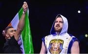 25 November 2023; Thomas Carty, and UFC fighter Johnny Walker, before his heavyweight bout against Dan Garber at the 3Arena in Dublin. Photo by Stephen McCarthy/Sportsfile