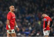 25 November 2023; Simon Zebo of Munster during the United Rugby Championship match between Leinster and Munster at the Aviva Stadium in Dublin. Photo by David Fitzgerald/Sportsfile