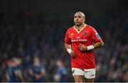 25 November 2023; Simon Zebo of Munster during the United Rugby Championship match between Leinster and Munster at the Aviva Stadium in Dublin. Photo by David Fitzgerald/Sportsfile