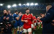 25 November 2023; Munster captain Diarmuid Barron after his side's defeat in the United Rugby Championship match between Leinster and Munster at the Aviva Stadium in Dublin. Photo by Harry Murphy/Sportsfile
