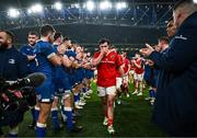 25 November 2023; Munster captain Diarmuid Barron after his side's defeat in the United Rugby Championship match between Leinster and Munster at the Aviva Stadium in Dublin. Photo by Harry Murphy/Sportsfile