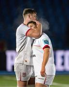 25 November 2023; James McNabney, left, and Zac Solomon, right, of Ulster look dejected after the United Rugby Championship match between Glasgow Warriors and Ulster at Scotstoun Stadium in Glasgow, Scotland. Photo by Paul Devlin/Sportsfile