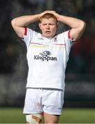 25 November 2023; Steven Kitshoff of Ulster looks dejected at full-time after the United Rugby Championship match between Glasgow Warriors and Ulster at Scotstoun Stadium in Glasgow, Scotland. Photo by Paul Devlin/Sportsfile