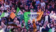 25 November 2023; Katie Taylor supporters at the 3Arena in Dublin. Photo by Stephen McCarthy/Sportsfile