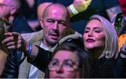 25 November 2023; Erin McGregor and fiancée Terry Kavanagh in attendance at the 3Arena in Dublin. Photo by Stephen McCarthy/Sportsfile