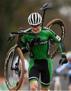 26 November 2023; Conor Murphy of Ireland during the Mens Junior race during Round 5 of the UCI Cyclocross World Cup at the Sport Ireland Campus in Dublin. Photo by David Fitzgerald/Sportsfile