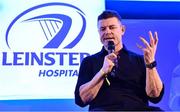 25 November 2023; Brian O'Driscoll speaking during a Q and A ahead of the United Rugby Championship match between Leinster and Munster at the Aviva Stadium in Dublin. Photo by Sam Barnes/Sportsfile