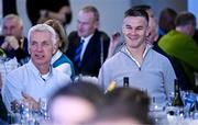 25 November 2023; Recently retired Ireland and Leinster legend Jonathan Sexton before a Q and A with Jonathan Sexton and Brian O'Driscoll ahead of the United Rugby Championship match between Leinster and Munster at the Aviva Stadium in Dublin. Photo by Sam Barnes/Sportsfile