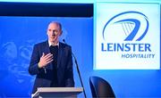 25 November 2023; Leinster Rugby Chief Executive Officer Shane Nolan speaking before a Q and A with Jonathan Sexton and Brian O'Driscoll ahead of the United Rugby Championship match between Leinster and Munster at the Aviva Stadium in Dublin. Photo by Sam Barnes/Sportsfile