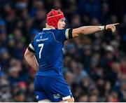 25 November 2023; Josh van der Flier of Leinster during the United Rugby Championship match between Leinster and Munster at the Aviva Stadium in Dublin. Photo by Sam Barnes/Sportsfile