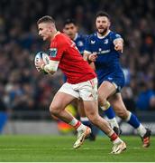 25 November 2023; Shane Daly of Munster during the United Rugby Championship match between Leinster and Munster at the Aviva Stadium in Dublin. Photo by David Fitzgerald/Sportsfile