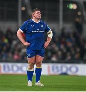 25 November 2023; Tadhg Furlong of Leinster during the United Rugby Championship match between Leinster and Munster at the Aviva Stadium in Dublin. Photo by David Fitzgerald/Sportsfile