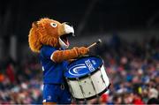 25 November 2023; Leinster mascot Leo the Lion during the United Rugby Championship match between Leinster and Munster at the Aviva Stadium in Dublin. Photo by Harry Murphy/Sportsfile