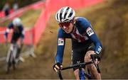 26 November 2023; Owen Brenneman of USA during the Mens Under-23 race during Round 5 of the UCI Cyclocross World Cup at the Sport Ireland Campus in Dublin. Photo by David Fitzgerald/Sportsfile