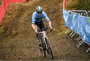 26 November 2023; Emiel Verstrynge of Belgium during the Mens Under-23 race during Round 5 of the UCI Cyclocross World Cup at the Sport Ireland Campus in Dublin. Photo by David Fitzgerald/Sportsfile