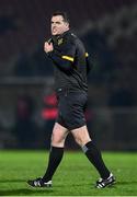 25 November 2023; Referee Sean Hurson during the AIB Ulster GAA Football Senior Club Championship semi-final match between Glen, Derry, and Naomh Conaill, Donegal, at Healy Park in Omagh, Tyrone. Photo by Ben McShane/Sportsfile