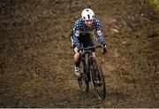 26 November 2023; Andrew Strohmeyer of USA during the Mens Under-23 race during Round 5 of the UCI Cyclocross World Cup at the Sport Ireland Campus in Dublin. Photo by David Fitzgerald/Sportsfile