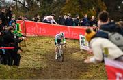26 November 2023; Dean Harvey of Ireland during the Mens Under-23 race during Round 5 of the UCI Cyclocross World Cup at the Sport Ireland Campus in Dublin. Photo by David Fitzgerald/Sportsfile