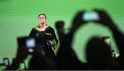 25 November 2023; Katie Taylor before her undisputed super lightweight championship fight with Chantelle Cameron at the 3Arena in Dublin. Photo by Stephen McCarthy/Sportsfile