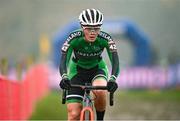 26 November 2023; Caoimhe May of Ireland during the Elite Womens race during Round 5 of the UCI Cyclocross World Cup at the Sport Ireland Campus in Dublin. Photo by David Fitzgerald/Sportsfile