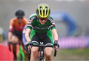 26 November 2023; Roisin Lally of Ireland during the Elite Womens race during Round 5 of the UCI Cyclocross World Cup at the Sport Ireland Campus in Dublin. Photo by David Fitzgerald/Sportsfile