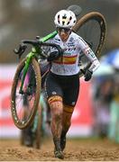 26 November 2023; Lucia Gonzalez Blanco of Spain during the Elite Womens race during Round 5 of the UCI Cyclocross World Cup at the Sport Ireland Campus in Dublin. Photo by David Fitzgerald/Sportsfile