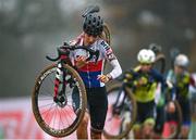 26 November 2023; Kristýna Zemanová of Czech Republic during the Elite Womens race during Round 5 of the UCI Cyclocross World Cup at the Sport Ireland Campus in Dublin. Photo by David Fitzgerald/Sportsfile