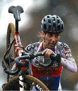 26 November 2023; Kristýna Zemanová of Czech Republic during the Elite Womens race during Round 5 of the UCI Cyclocross World Cup at the Sport Ireland Campus in Dublin. Photo by David Fitzgerald/Sportsfile