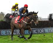 26 November 2023; Fastorslow, with JJ Slevin up, on their way to winning the John Durkan Memorial Punchestown Steeplechase on day two of the Punchestown Winter Festival at Punchestown Racecourse in Kildare. Photo by Matt Browne/Sportsfile