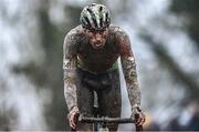 26 November 2023; Joran Wyseure of Belgium during the Elite Mens race during Round 5 of the UCI Cyclocross World Cup at the Sport Ireland Campus in Dublin. Photo by David Fitzgerald/Sportsfile