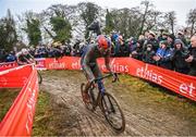 26 November 2023; Pim Ronhaar of Netherlands during the Elite Mens race during Round 5 of the UCI Cyclocross World Cup at the Sport Ireland Campus in Dublin. Photo by David Fitzgerald/Sportsfile *** NO REPRODUCTION FEE ***