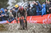 26 November 2023; Pim Ronhaar of Netherlands during the Elite Mens race during Round 5 of the UCI Cyclocross World Cup at the Sport Ireland Campus in Dublin. Photo by David Fitzgerald/Sportsfile *** NO REPRODUCTION FEE ***