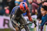 26 November 2023; Thibau Nys of Belgium during the Elite Mens race during Round 5 of the UCI Cyclocross World Cup at the Sport Ireland Campus in Dublin. Photo by David Fitzgerald/Sportsfile