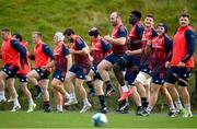 28 November 2023; Munster players including Oli Jager, centre, during Munster rugby squad training at University of Limerick in Limerick. Photo by Sam Barnes/Sportsfile